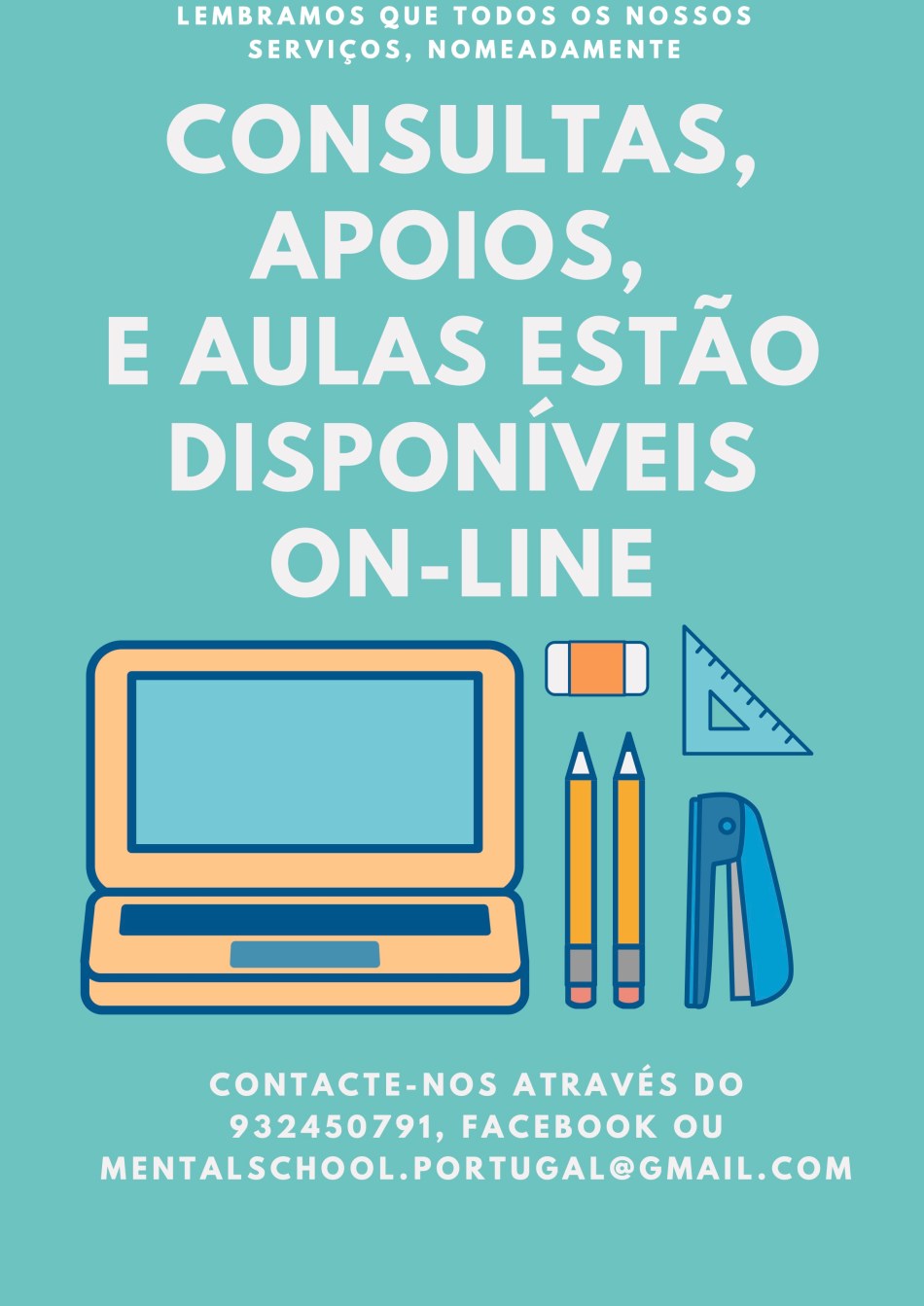 Para apoios ou aulas on-line